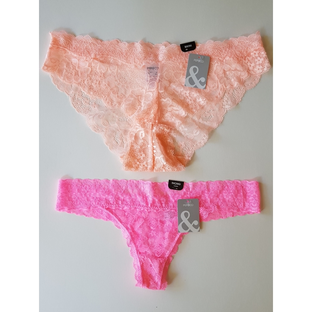 Sheer Panties Bikini and Thong Small